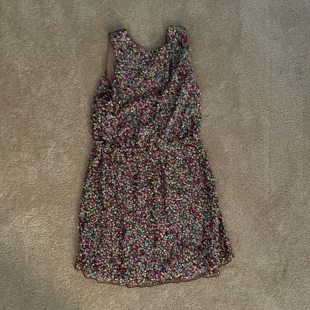 Size kids 10 peek multicolor sequin dress